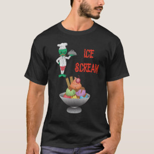 Camiseta Helado Helado Crema Alien Horror Crema De Hielo 1