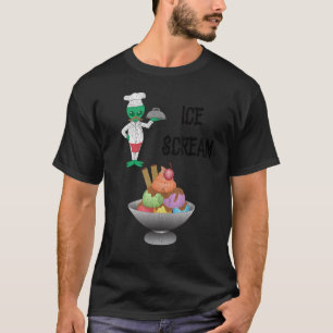 Camiseta Helado helado helado Alien Horror Crema de hielo