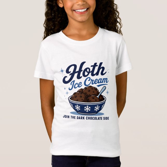 Camiseta Helado Hoth Chocolate Oscuro Divertido (Anverso)