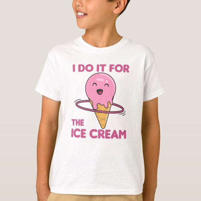 Camiseta Helado Hullern Hula Sport Hoops Diversión Comida (Anverso)
