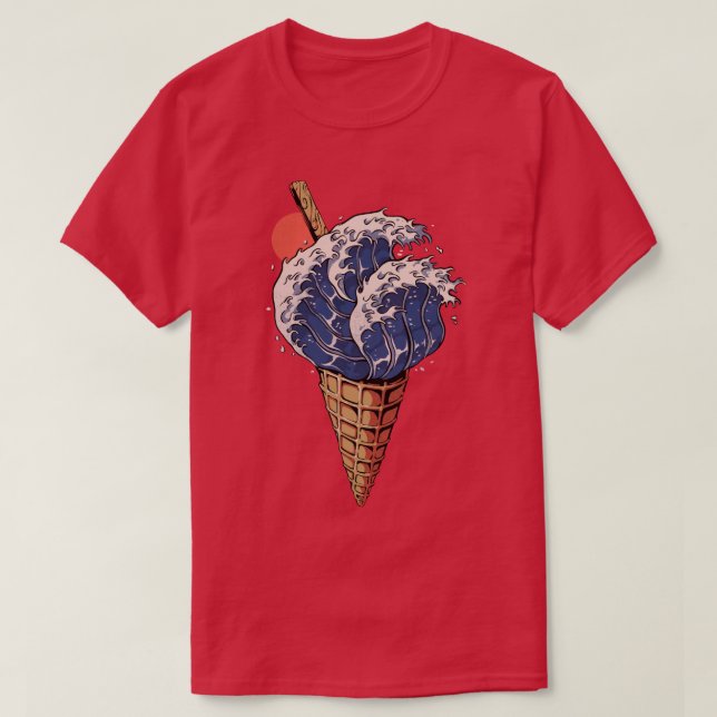 Camiseta Helado Kanagawa (Diseño del anverso)