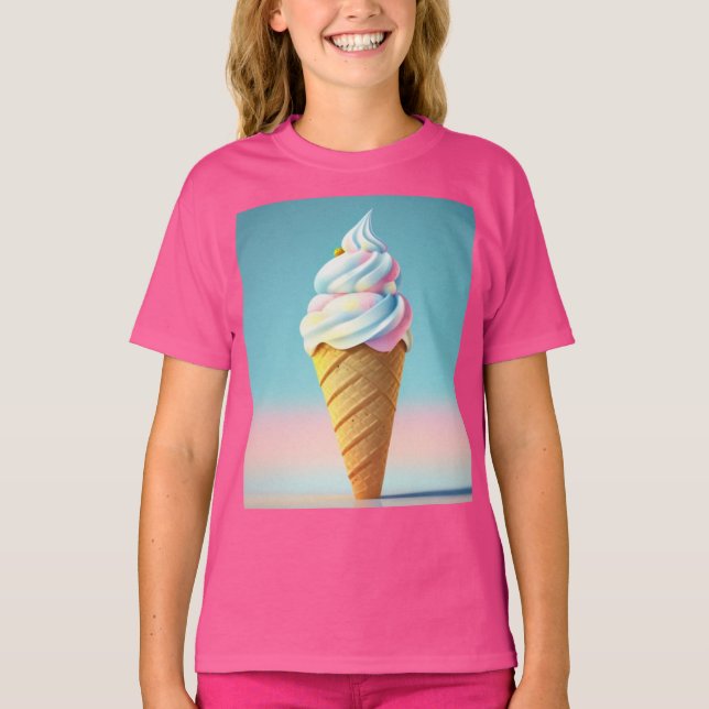 Camiseta Helado Kitty (1): (Anverso)