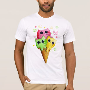 Camiseta Helado lindo de gato del gatito