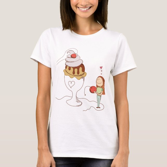 Camiseta Helado lindo de los pares (Anverso)