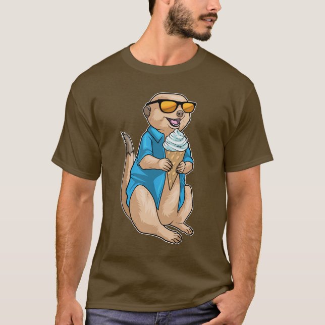 Camiseta helado Meerkat Waffle (Anverso)