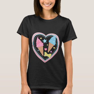 Camiseta Helado - negro