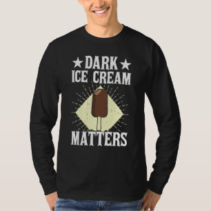 Camiseta Helado Oscuro Importa Sorbete Paleta Mochi