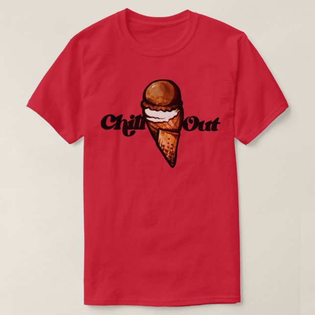 Camiseta Helado para cortar (Diseño del anverso)