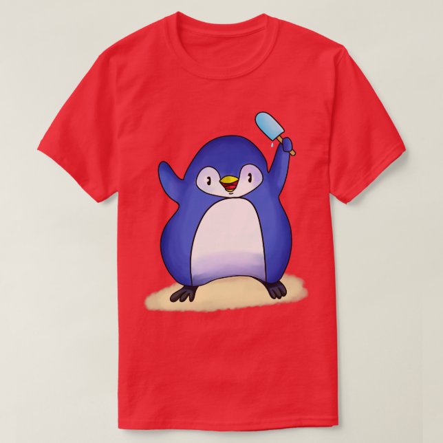 Camiseta Helado pingüino (Diseño del anverso)