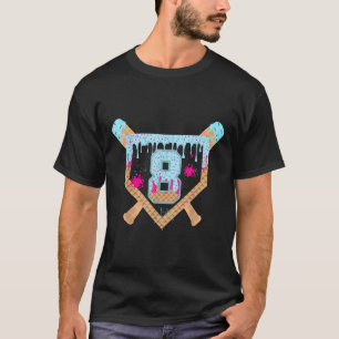 Camiseta Helado que gotea Baseball Dripping 8 años 8º Bi