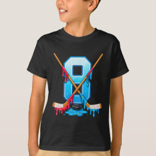 Camiseta Helado que gotea hockey 8 años juventud 8 cumpleañ