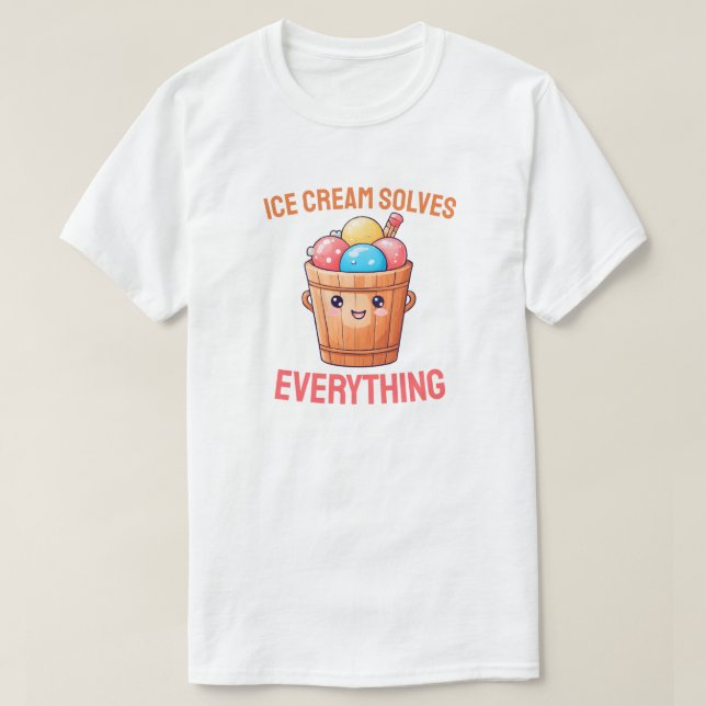 Camiseta Helado resuelve todo (Diseño del anverso)