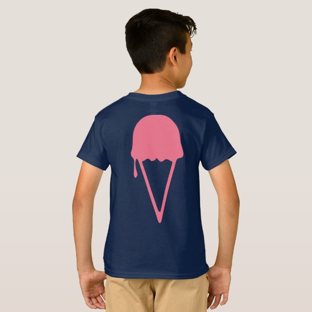 Camiseta Helado rosa (Reverso completo)