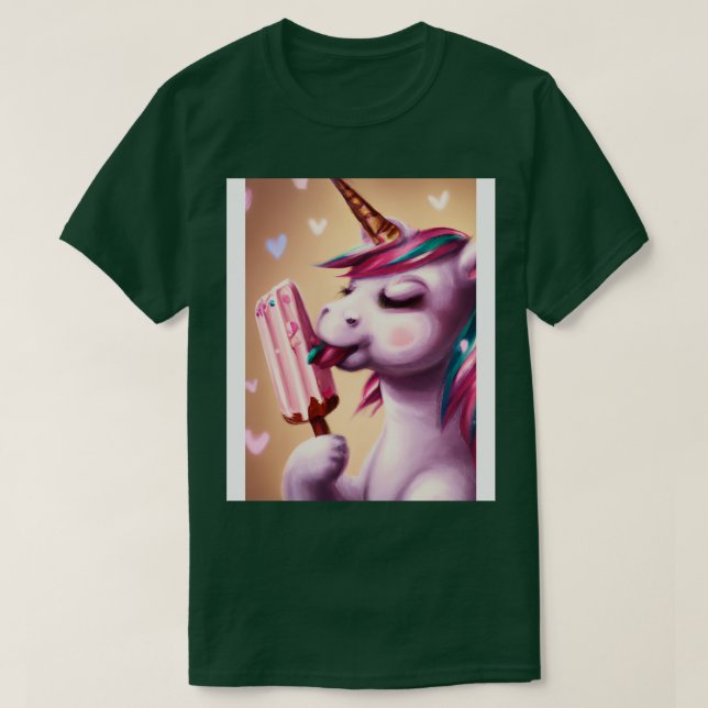Camiseta Helado Unicornio 1 (Diseño del anverso)