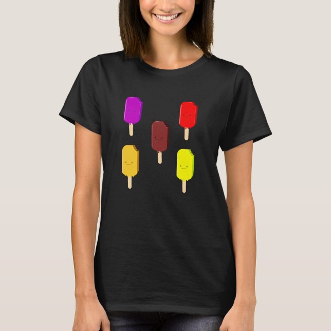 Camiseta Helados De Frutas Y Helados De Chocolate (Anverso)