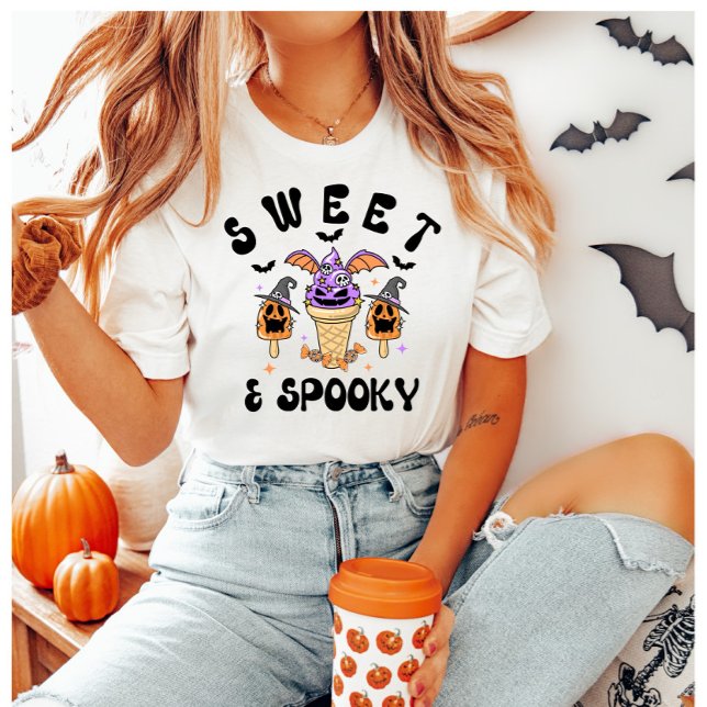 Camiseta Helados de helado de Halloween retro dulce y espum (Subido por el creador)