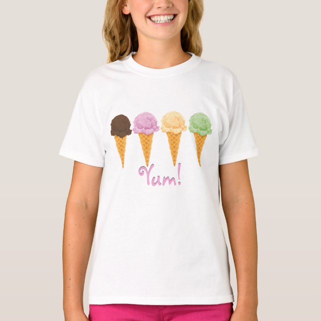 Camiseta Helados de helado de yum (Anverso)