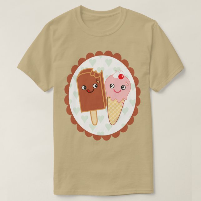 Camiseta Helados Enamorados (Diseño del anverso)