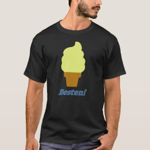 Camiseta Helados y el texto Bestenî