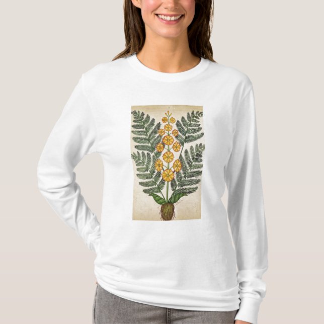 Camiseta Helecho con las flores amarillas (Anverso)