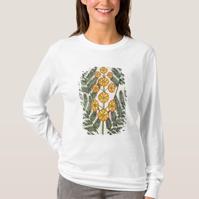 Camiseta Helecho con las flores amarillas (Anverso)