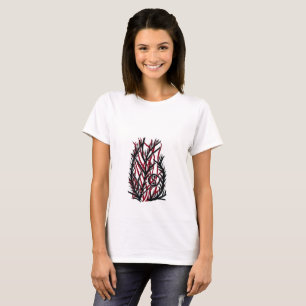 Camiseta Helecho Yin Yang de Émber Carmesí