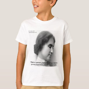 Camiseta Helen Keller & Cita Famosa Sorda/Ciega