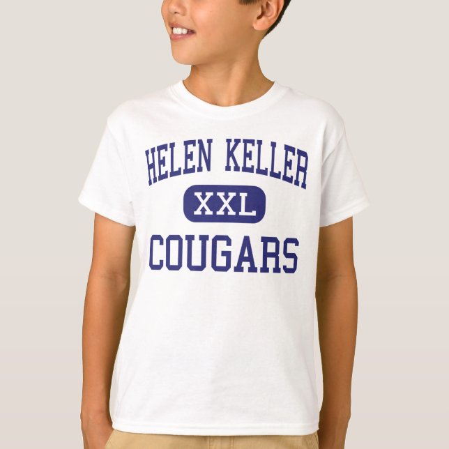 Camiseta Helen Keller Cougars en Oriente Medio (Anverso)
