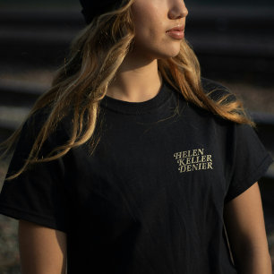 Camiseta Helen Keller Denier No Hay Manera Meme Vintage