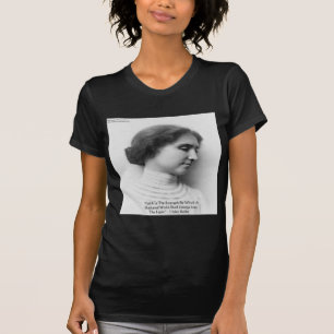 Camiseta Helen Keller "Fe/Fuerza" Cita de Sabiduría Regalos