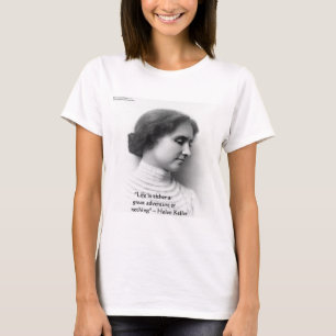 Camiseta Helen Keller "La vida es aventura" Regalo de cita 