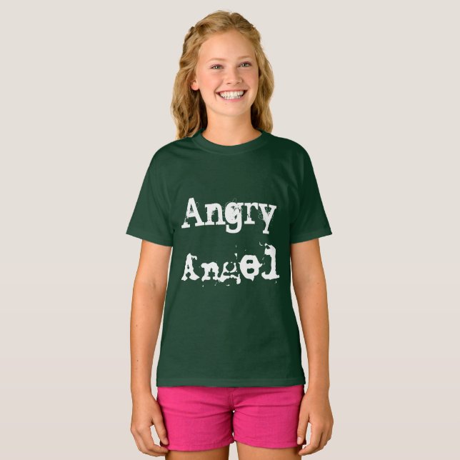 Camiseta Helena, angustiada cantante de letras de Ángel (Anverso completo)