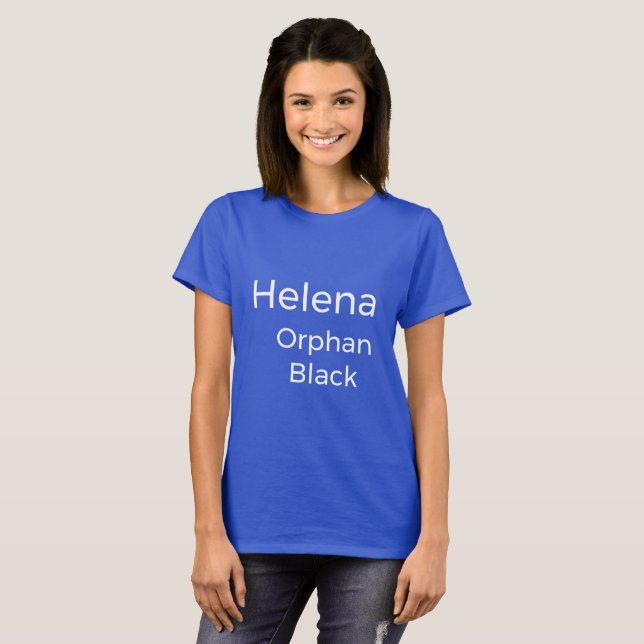 Camiseta Helena del programa de tv Black huérfana (Anverso completo)
