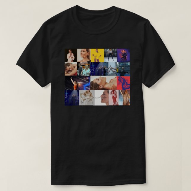 Camiseta Helene Fischer Seamless Rectangular Collage  (Diseño del anverso)