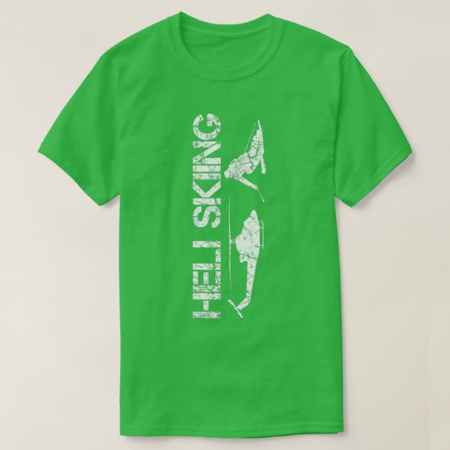Camiseta Heli Ski Helicopter Skiter (Diseño del anverso)