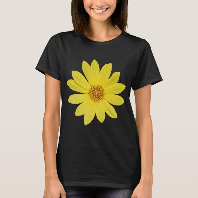 Camiseta Helianthus 'Lemon Queen' Sunflower (aislado) (Anverso)
