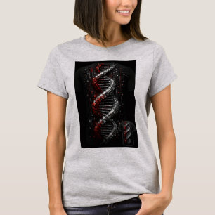 Camiseta Hélice de ADN futurista 3D