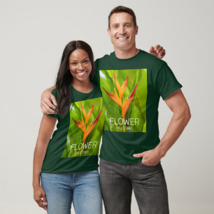 Camiseta Heliconia Flowers Botanic Plant Garden Design