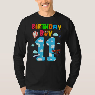 Camiseta Helicópico de 11 años del piloto de avión de Nacim
