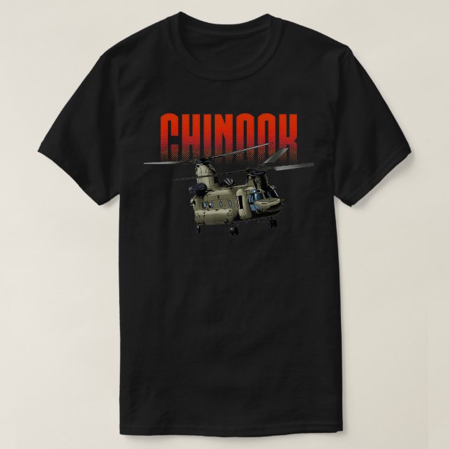 Camiseta Helicopter Chinook (Diseño del anverso)