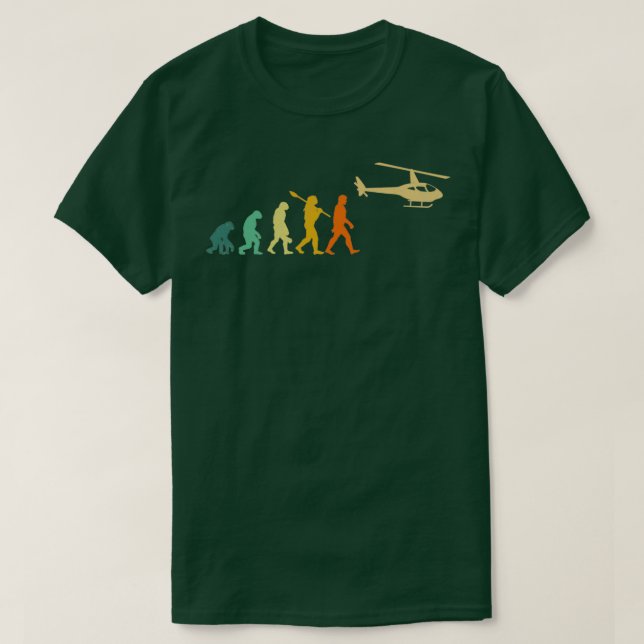 Camiseta Helicopter Evolution helicopters  (Diseño del anverso)