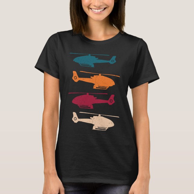 Camiseta Helicopter Pilot Flying Helicopters Aviation H 120 (Anverso)