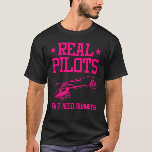 Camiseta Helicopter Pilot  For Men Women Cool Pilot Aviator (Anverso)