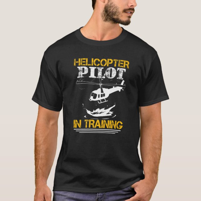 Camiseta Helicopter Pilot In Training   (Anverso)