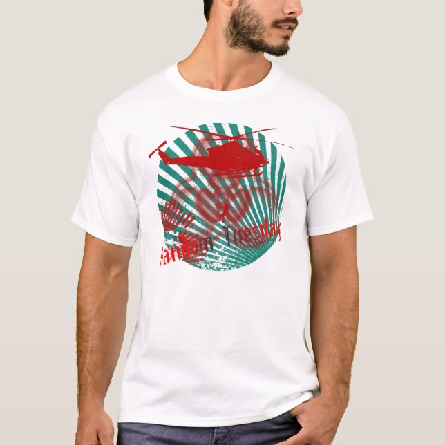 Camiseta Helicóptero al azar de martes (Anverso)