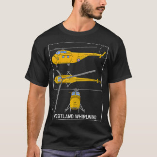Camiseta Helicóptero amarillo británico Westland Whirlwind 