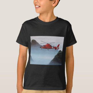 Camiseta Helicóptero anaranjado del guardacostas