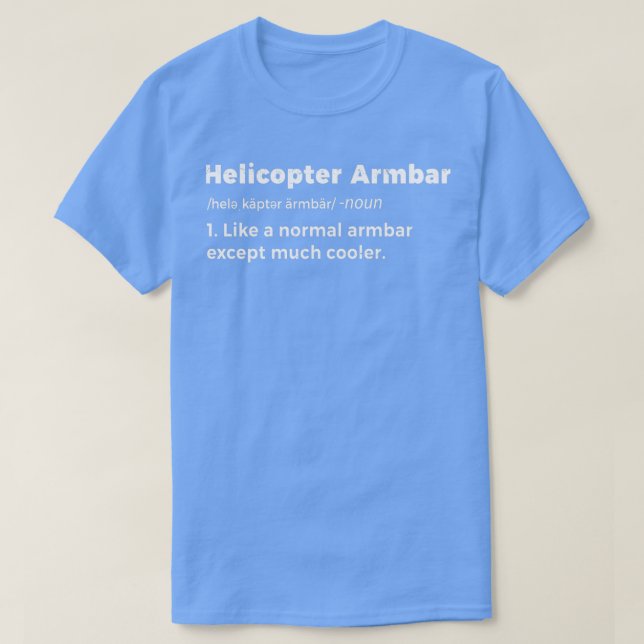 Camiseta Helicóptero Armbar BJJ Funny Jiu Jitsu Artes Marci (Diseño del anverso)
