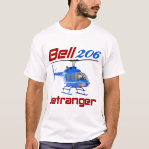 Camiseta Helicóptero Bell 206 jetranger helicóptero 206
