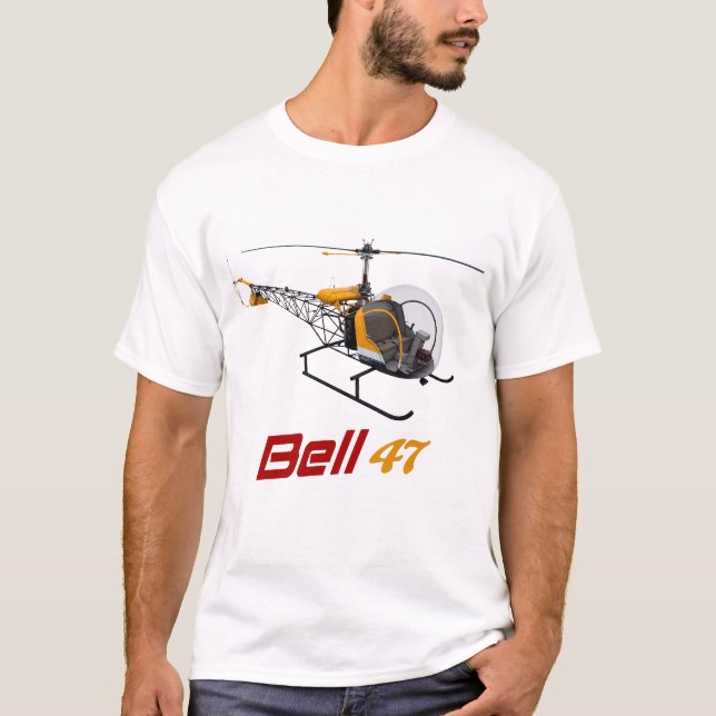 Camiseta Helicóptero Bell 47, campana 47g, campana 47 (Anverso)